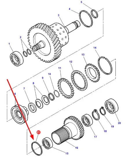 Slika Gearbox O-ring 3779230M1