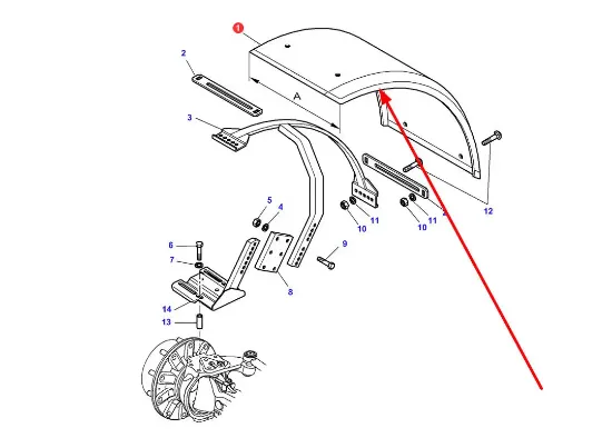 Slika Front fender 520mm 3779567M2