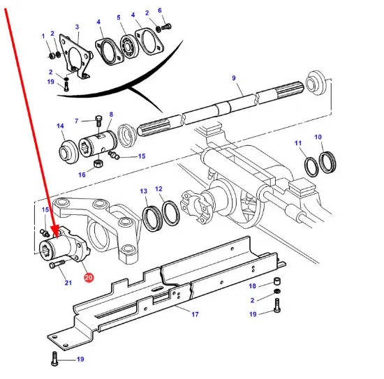 Slika Drive shaft connector 3780673M1