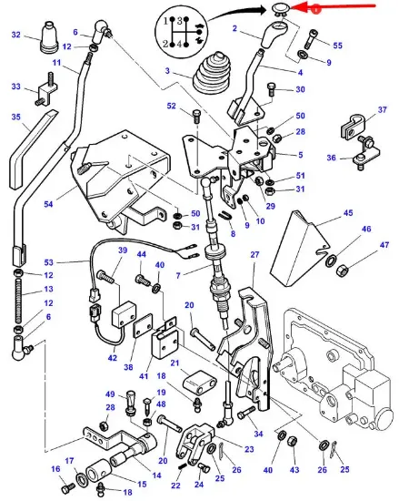 Slika Gear shift lever information insert 3782025M1