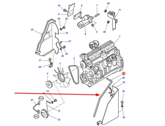 Slika Engine metal cover gasket 3782183M1