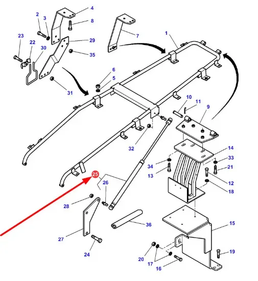 Slika Bonnet gas lifter 3782974M1