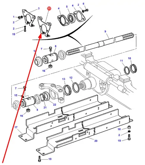 Slika Bearing housing mount 3783374M1