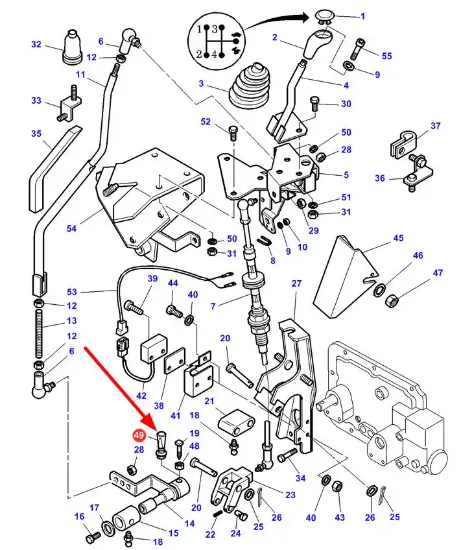 Slika Gear shift mechanism wedge 3783464M1