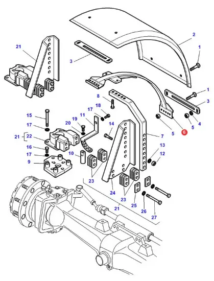 Slika Front fender support 3784948M1