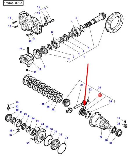 Slika Differential locking pin 7 x 40 3785455M1