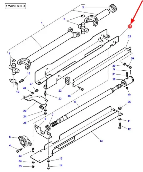 Slika Front axle drive shaft cover 3786222M1