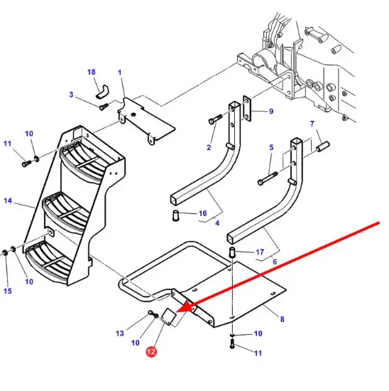 Slika Staircase mounting plate 3786299M1