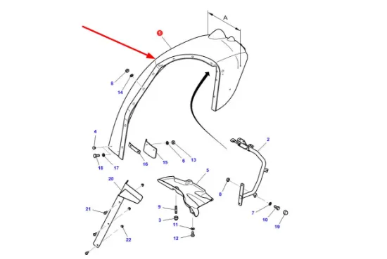 Slika Right rear fender 3786910M3