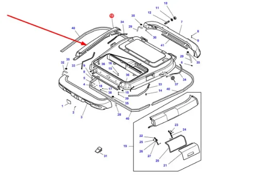 Slika Roof cover 3788209M93