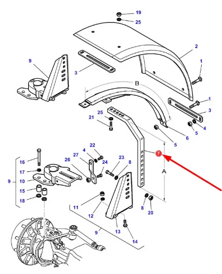 Slika Fender mounting arm 3789030M1