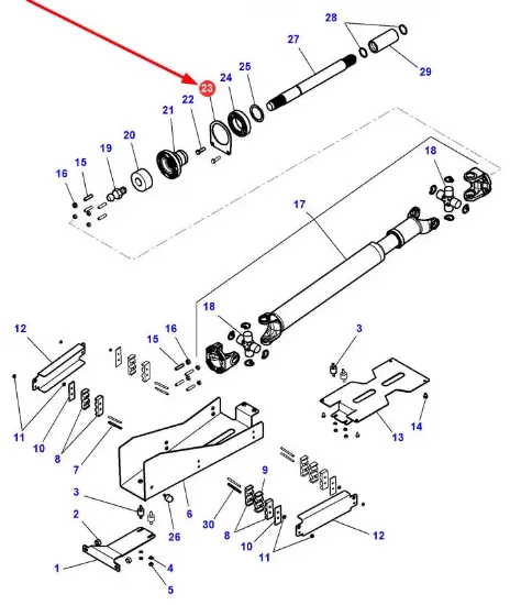 Slika Drive shaft holder 3789032M1