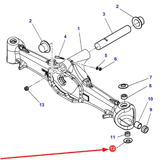 Slika Final drive pin washer 3789561M1