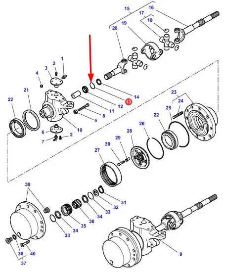 Slika Front axle expansion ring 3789643M1