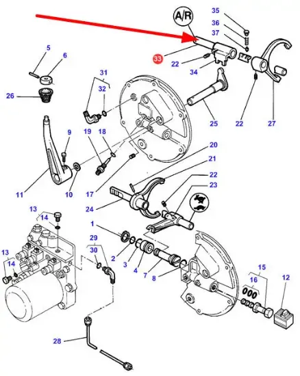 Slika Gear shaft 3790163M1