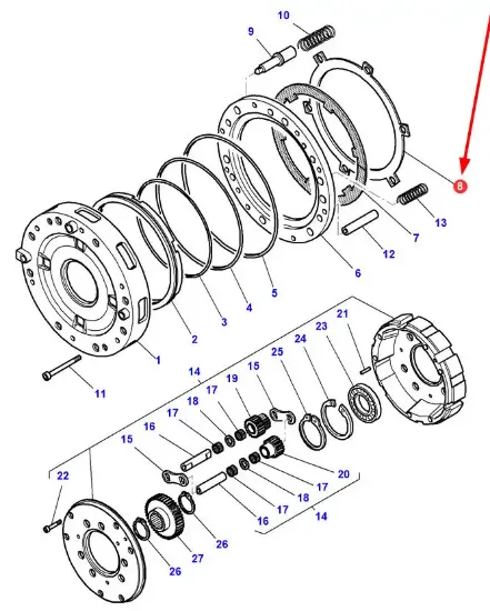 Slika Friction plate spacer 3790271M1