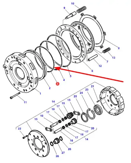 Slika Torque converter rubber ring 3790324M1