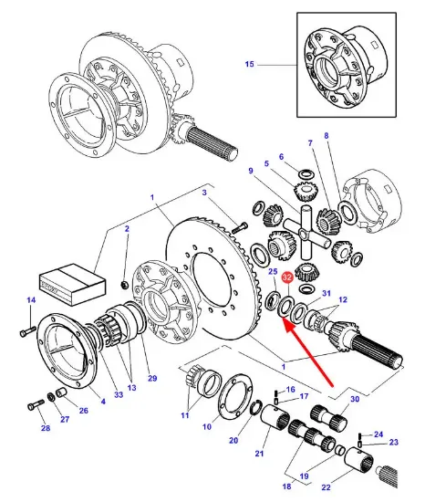 Slika Differential spacer 0,5 mm 3791076M2