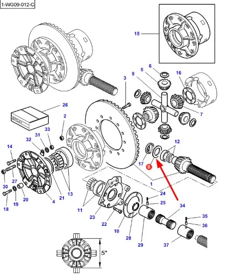 Slika Spacer washer 0,55 mm 3791077M2