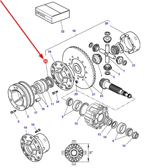 Slika Bearing metal cover 3791415M1