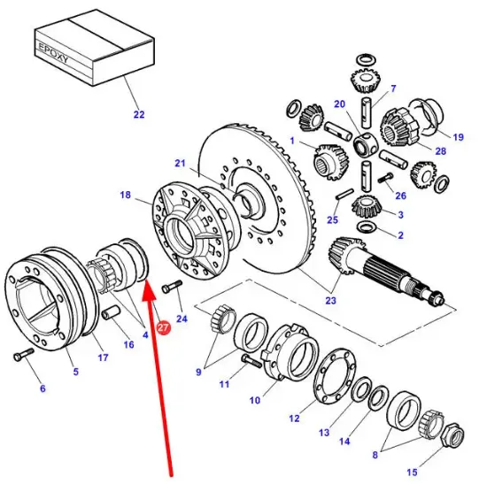 Slika Differential spacer 0,05 mm 3791616M1