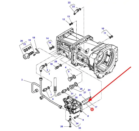 Slika Gearbox tube 3791855M1