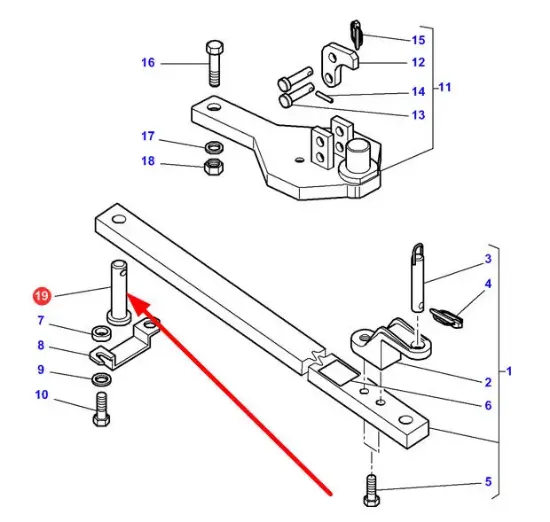 Slika Rear Hitch Pin 3792004H2