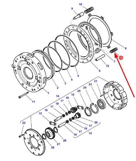 Slika Gearbox spring 3792856M1