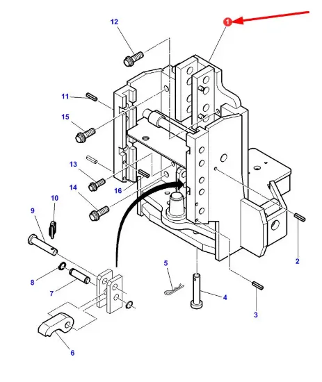 Slika Transport hitch bracket 3793153M93