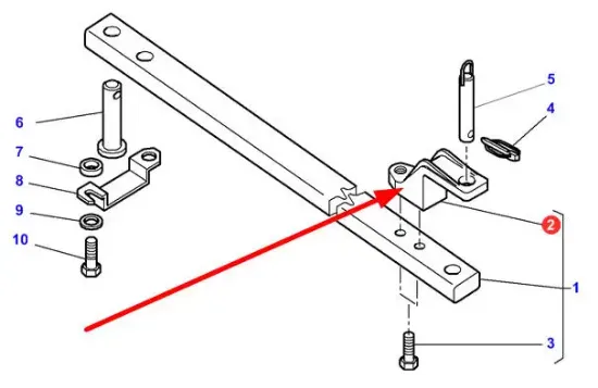 Slika Top of the field hitch 3793414M1