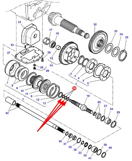 Slika Front axle drive shaft sealing ring 3794120M1