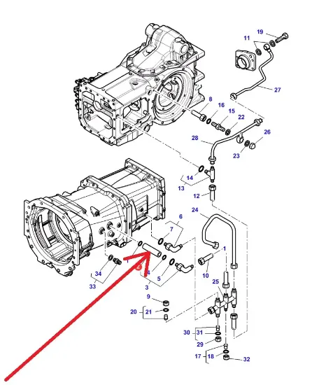 Slika Gearbox tube 128mm 3796290M1