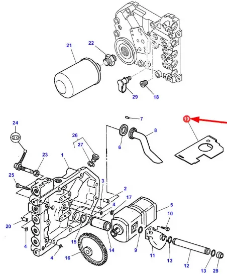 Slika Hydraulic pump cover 3796909M95