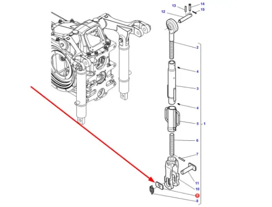 Slika Rear linkage hanger pin plate 3798044M2