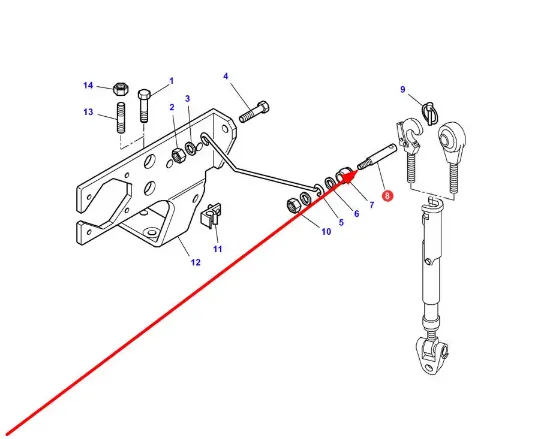 Slika Upper link locking pin 3799099M2