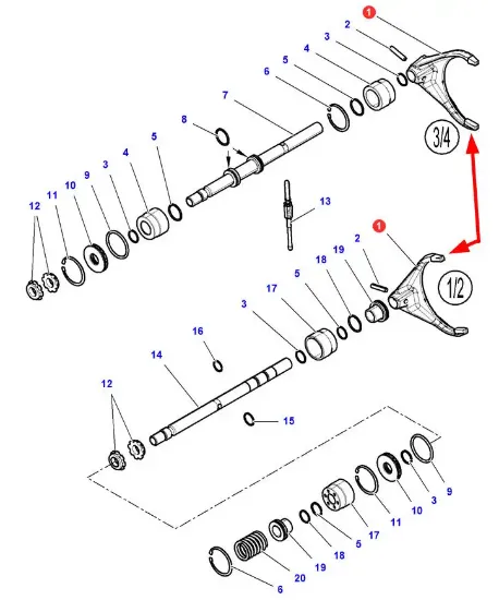 Slika Gearbox fork 3799598M1