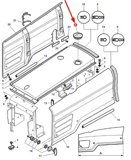 Slika Bonnet cover 3800373M1