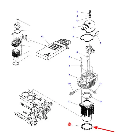 Slika Cylinder liner washer 112 x 118 x 0,5 38004085