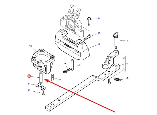 Slika Agricultural hitch securing pin 3801458M1