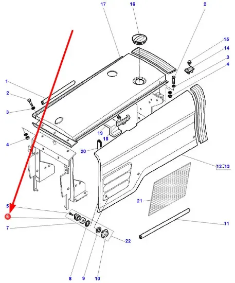 Slika Plastic latch 3808232M2