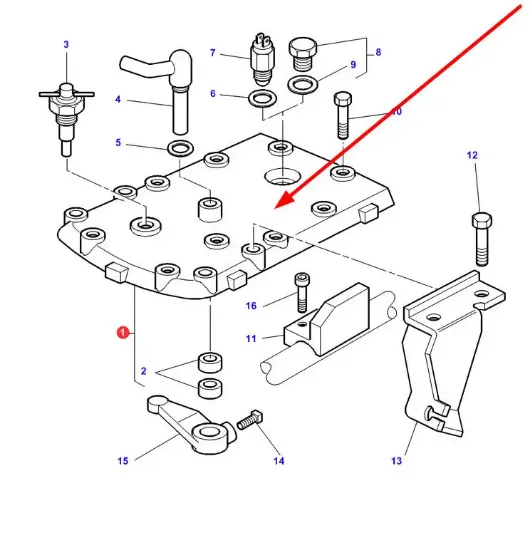 Slika Upper gearbox cover 3808692M92