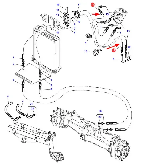 Slika Hydraulic hose 3808889M93