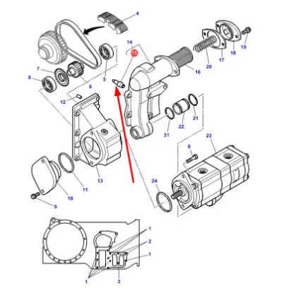 Slika Pump housing pin 3810759M1