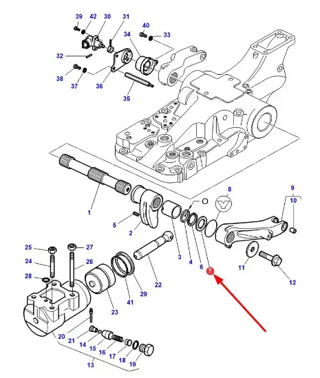 Slika Rear lifter shaft ring 3810998M1