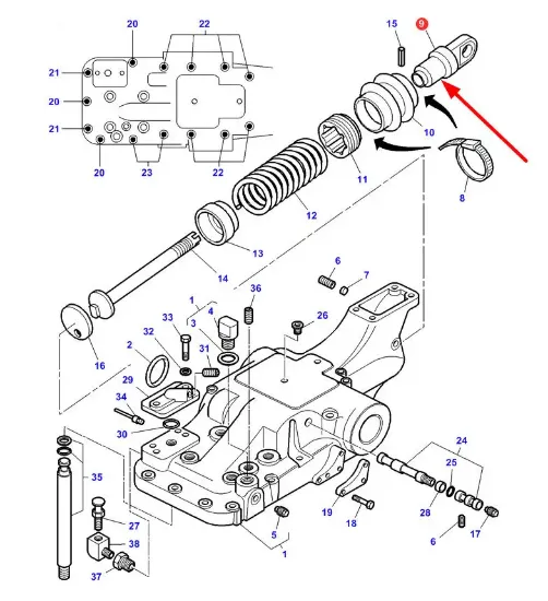 Slika Rear linkage pin 3811264M1