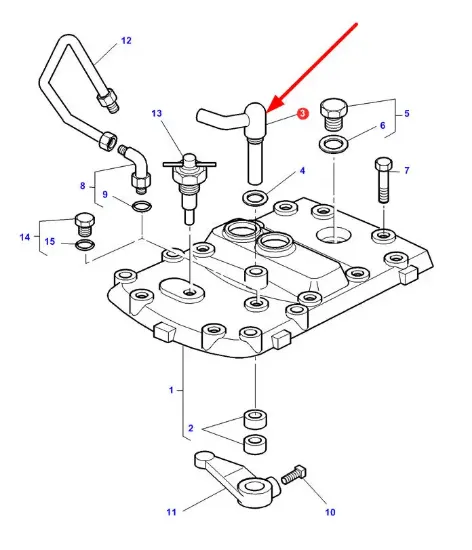 Slika Gear selector lever 3813532M1