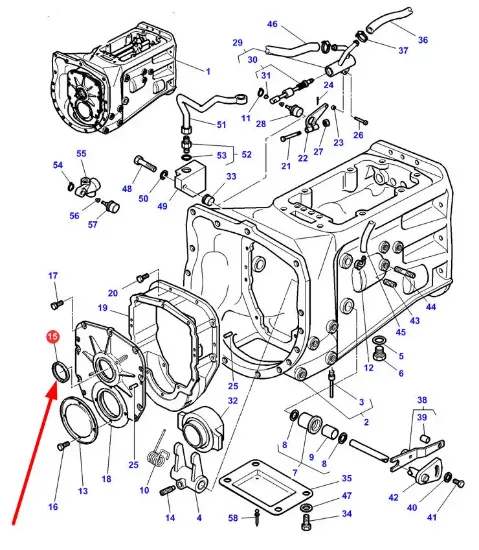 Slika Gearbox seal 50 X 62 X 7 3813861M1