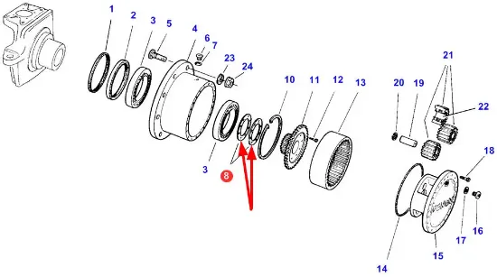 Slika Planetary gear spacer 0,5 mm 385300020190