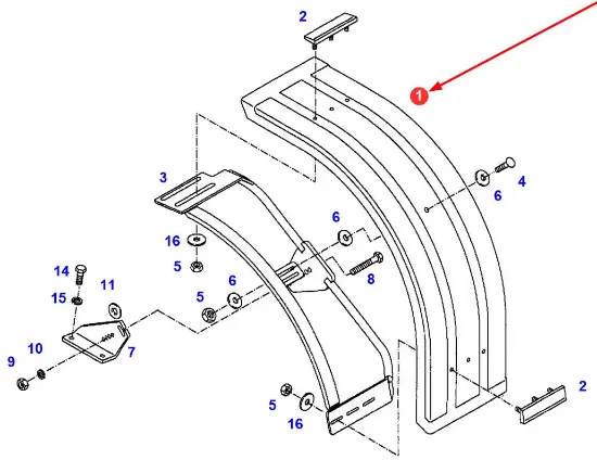 Slika Front wheel mudguard 385700030010