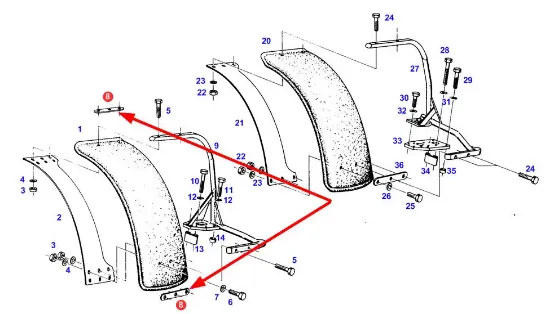 Slika Front fender mounting bracket 385700030061